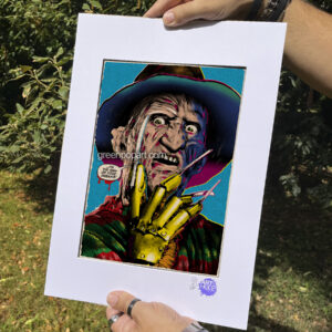 Pop-Art Print, Poster Cult Movie Horror Freddy Krueger Nightmare, 80s