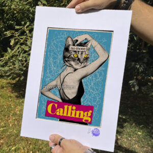 Pop-Art Print, Poster Activism Woman Rights, Feminism. No More Cat-Calling. Provocative