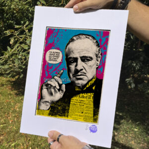 Pop-Art Print, Poster Cult Movie Don Vito Corleone The Godfather 70s, 80s