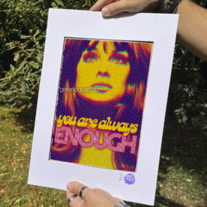 Pop-Art Print, Poster Abstract 70s Motivational You're Always Enough