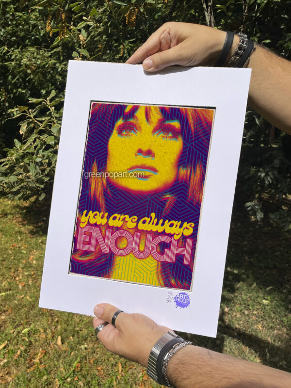Pop-Art Print, Poster Abstract 70s Motivational You're Always Enough