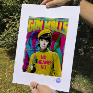 Pop-Art Print, Poster No Means No Feminism, Activism, Woman Rights
