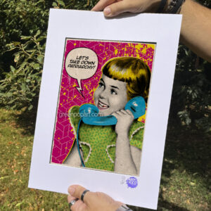 Pop-Art Print, Poster Activism, Let's Take Down Patriarchy