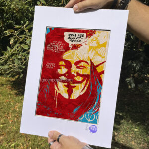 Pop-Art Print, Poster V for Vendetta Cult Comics, Movie