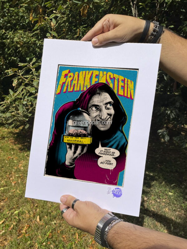 Pop-Art Print, Poster Cult Movie Igor from Young Frankenstein, 70s, Horror, Comedy, Marty Feldman, Mel Brooks