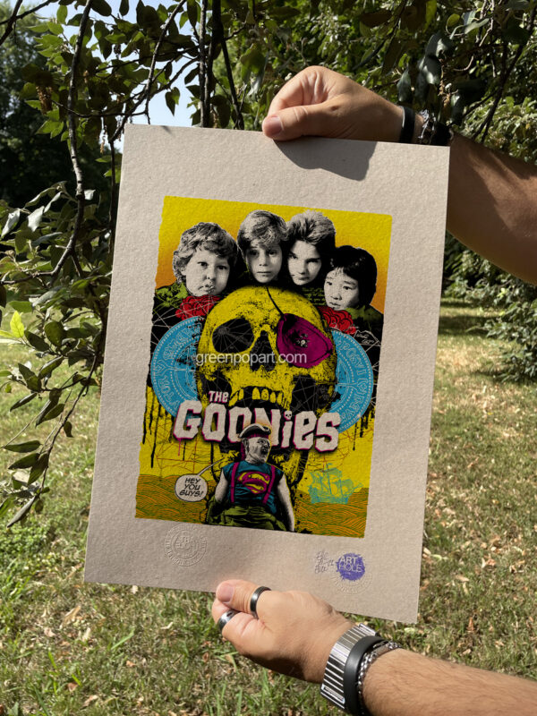 Pop-Art Print, Poster Cult Movie The Goonies, 80s Action, Comedy, Steven Spielberg