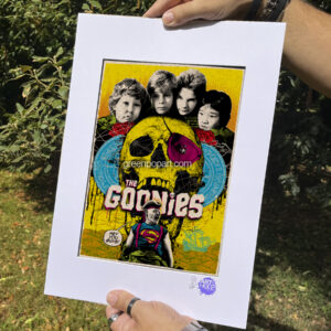Pop-Art Print, Poster Cult Movie The Goonies, 80s Action, Comedy, Steven Spielberg