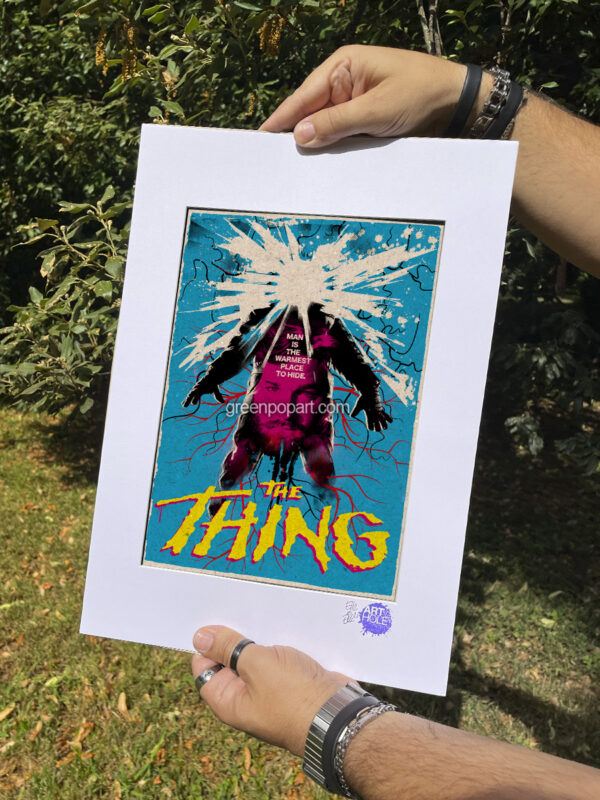 Pop-Art Print, Poster Cult Movie The Thing, 80s Horror, Sci-Fi, MacReady, Kurt Russell, John Carpenter