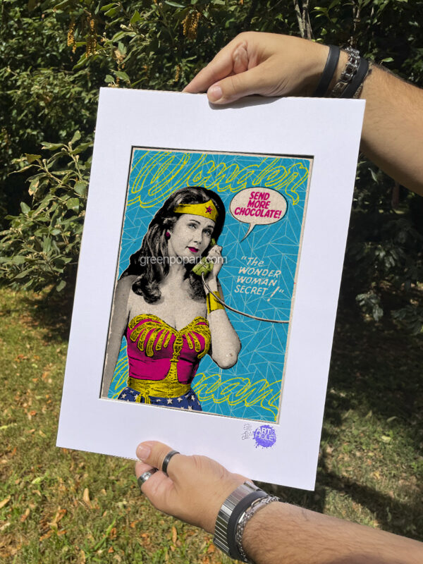 Pop-Art Print, Poster Cult Tv Series Wonder Woman, 70s, Lynda Carter, Humor, Meme, Self Esteem, Feminist, Feminism, Motivational