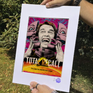 Pop-Art Print, Poster Cult Movie, Total Recall, 90s, Sci-Fi, Arnold Schwarzenegger, Paul Verhoeven