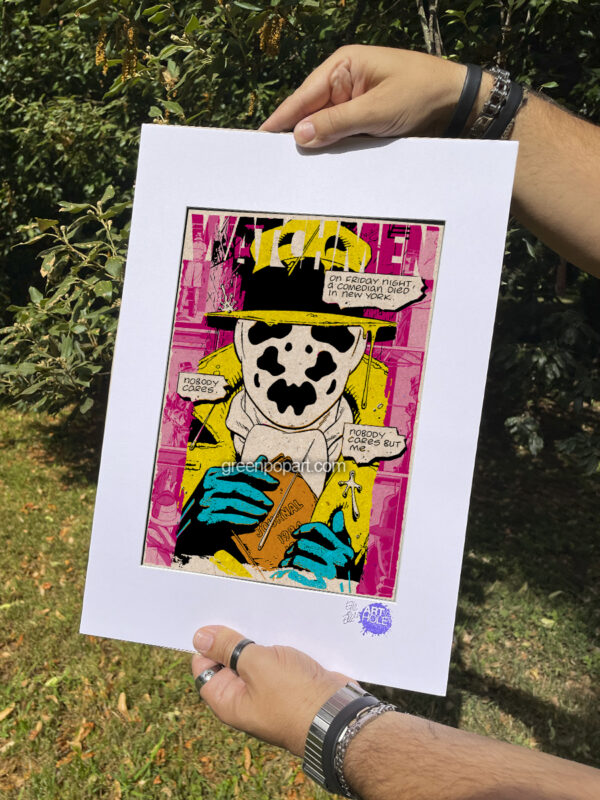 Rorschach from Watchmen Pop-Art Print, Poster Cult Comics, Graphic Novel, 80s, Alan Moore, Dave Gibbons