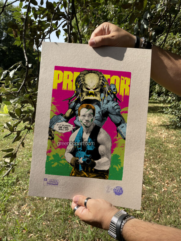 Pop-Art Print, Poster Cult Movie, Predator, 80s, Sci-Fi, Arnold Schwarzenegger