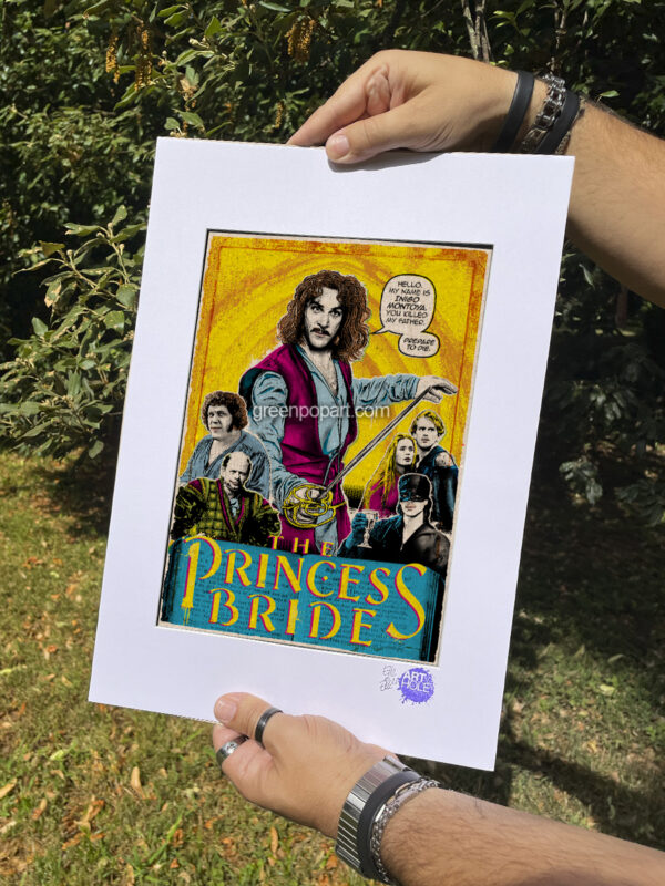 Pop-Art Print, Poster Cult Movie, Inigo Montoya from The Princess Bride, 80s, Cult Movie, Fantasy, Buttercup, Pirate Roberts