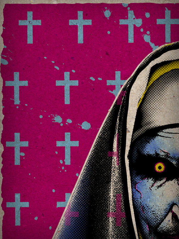 Pop-Art Print, Poster Cult Movie, The Nun, 2018, Horror, Demon, James Wan, Ed and Lorraine Warren, The Conjuring, Movie Quotes